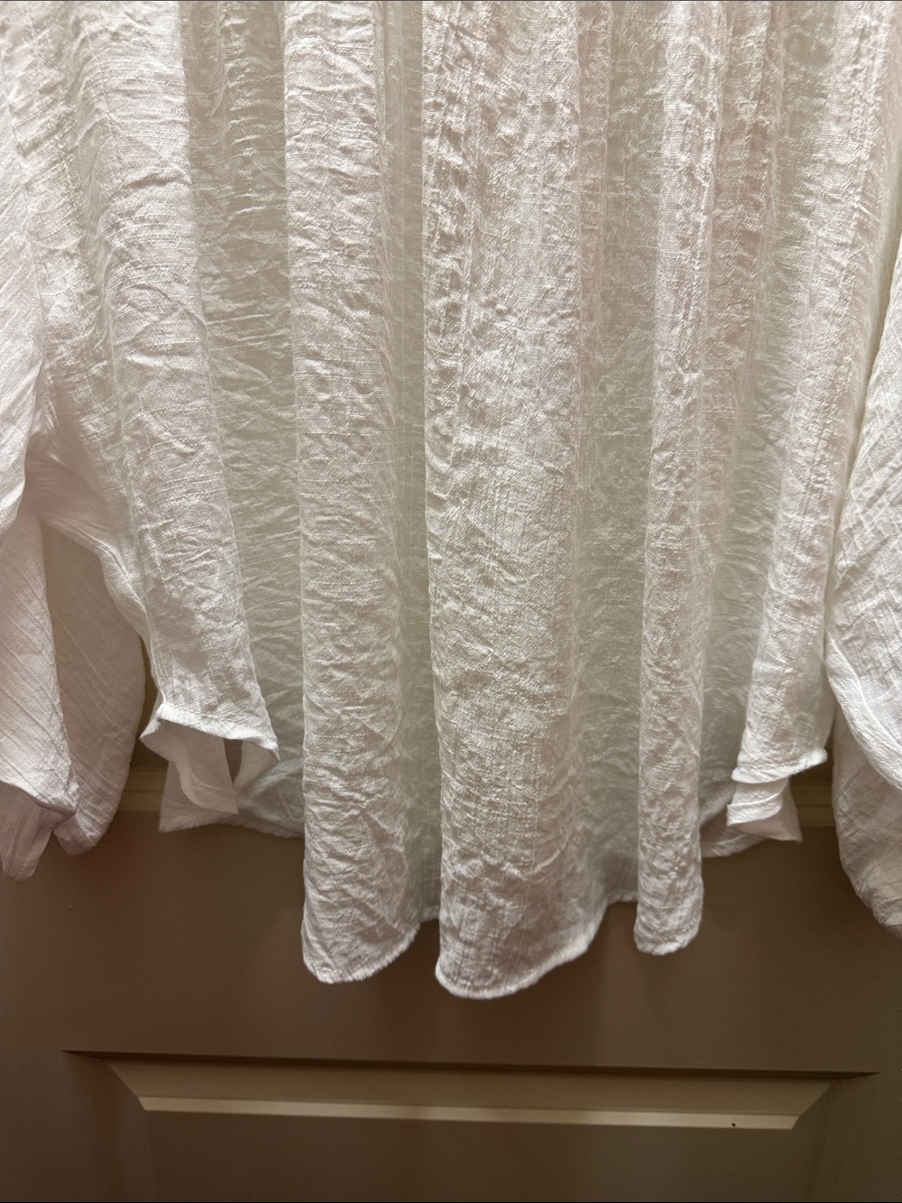 HYFVE White Button-Front Gauze Shirt - Picture 7 of 9